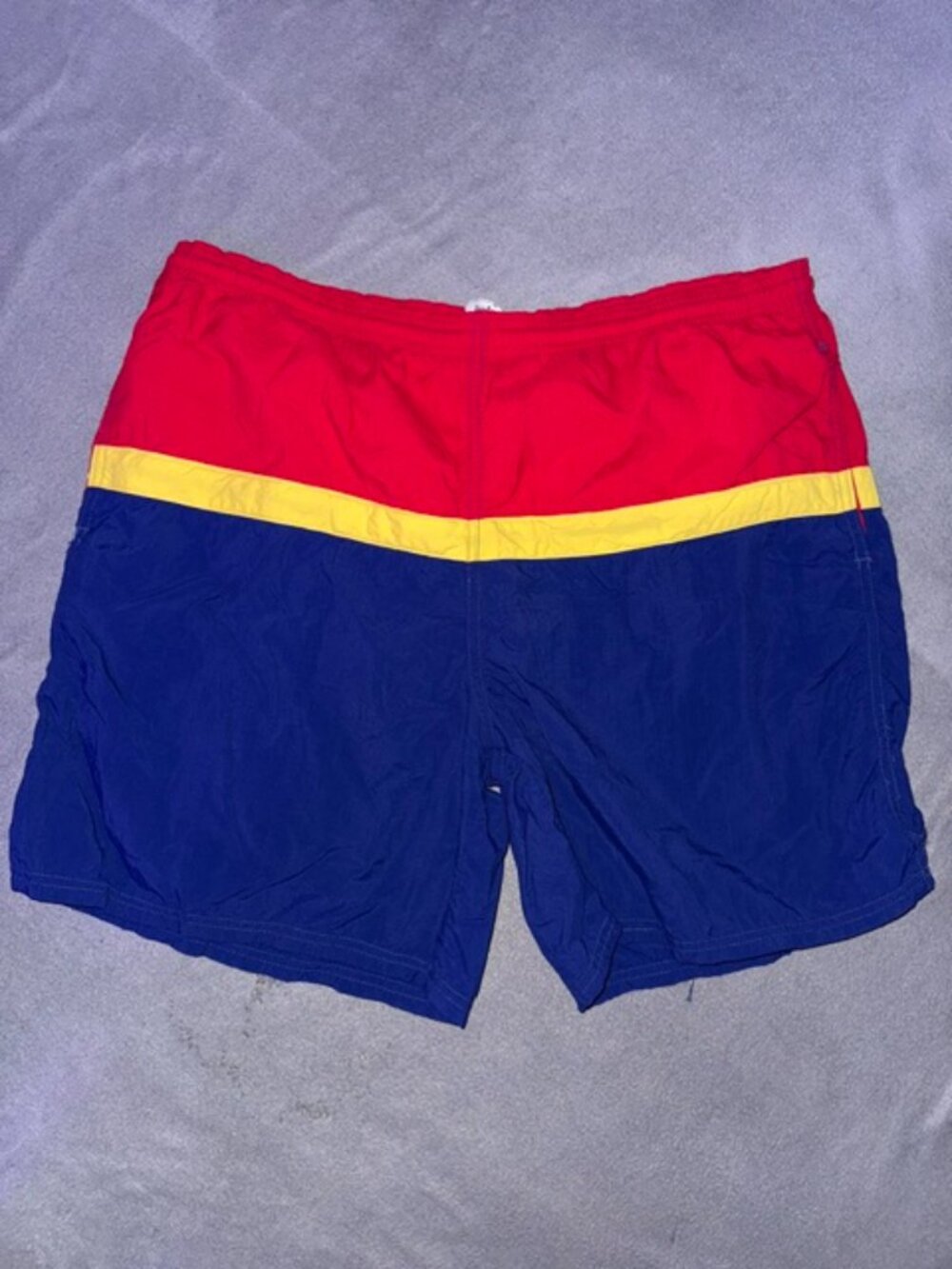 Brooks Brothers Mens Swim Trunks Medium Colorblock Mesh Lined Shorts